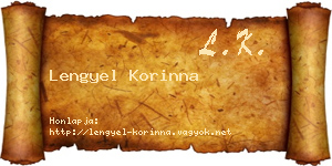 Lengyel Korinna névjegykártya